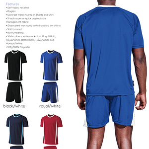 BRT Blade Single Soccer Top and Shorts